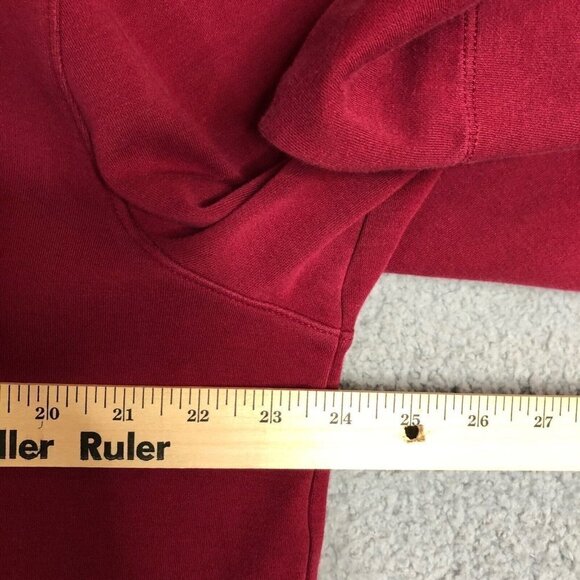 Banana Republic Men's Pullover Long Sleeve Red Plum 1/4 Zip Sweatshirt Size XL - Picture 6 of 10